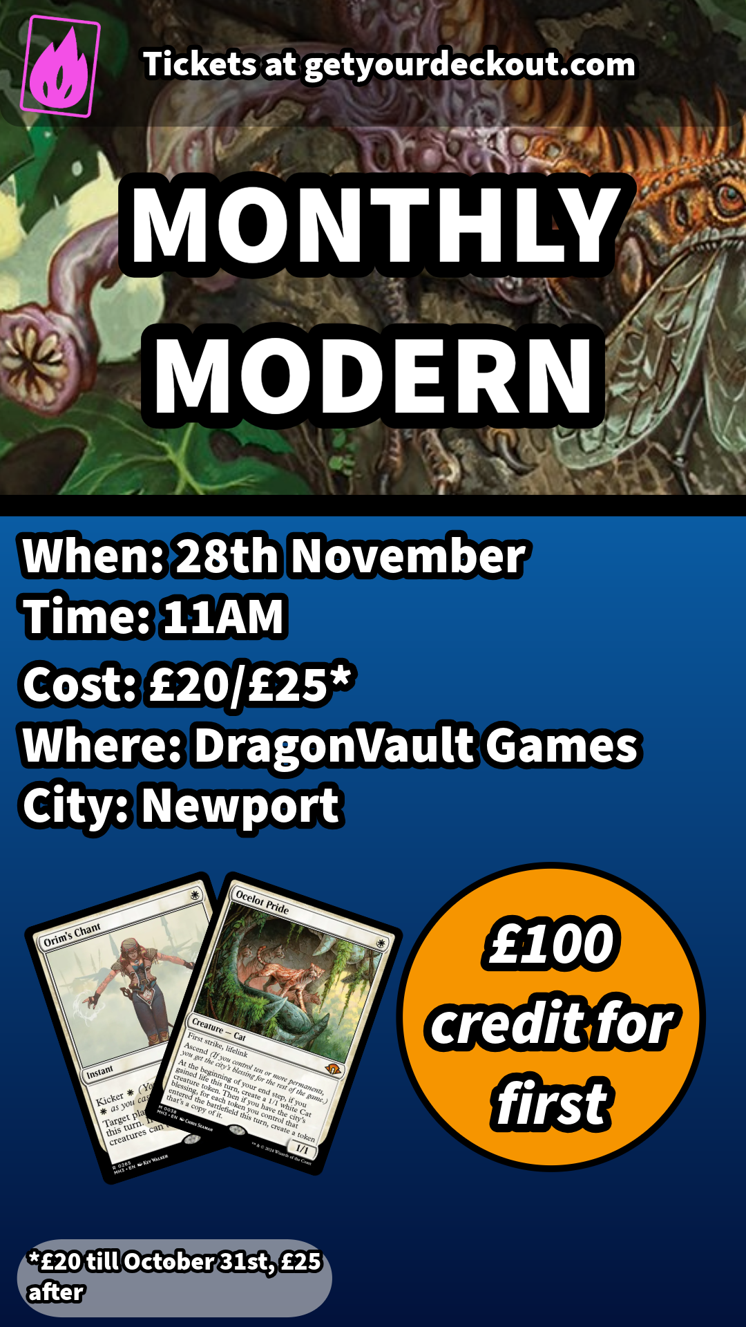 Monthly Modern at Dragon Vault Games