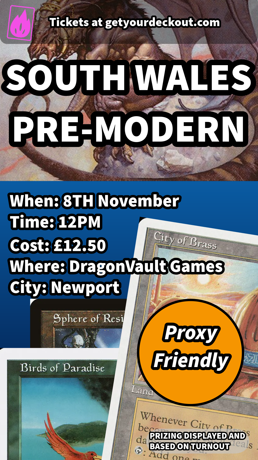 November Pre Modern Ticket 8TH November